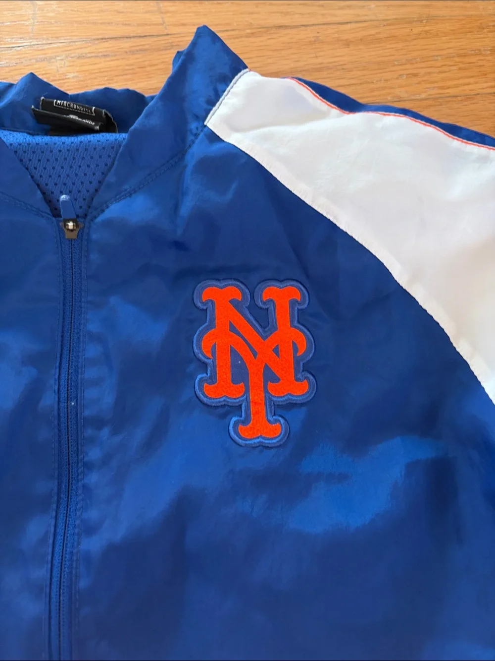 nike womens mets track jacket sz small - Picture 2 of 6